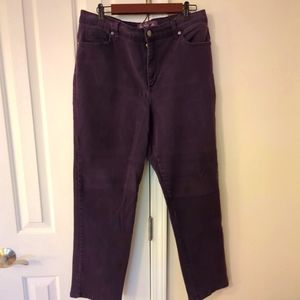 gloria vanderbilt purple straight leg jeans